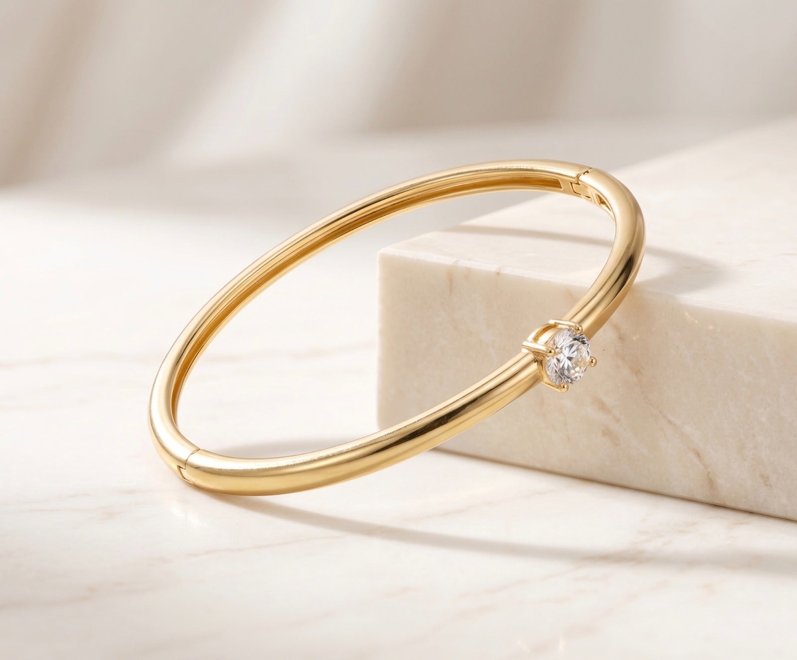 Pulsera Aro Chispa Circon Blanco – Oro Laminado 18K