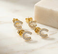 Topos Herradura de la Suerte con Micro-Circones – Oro Laminado 18K