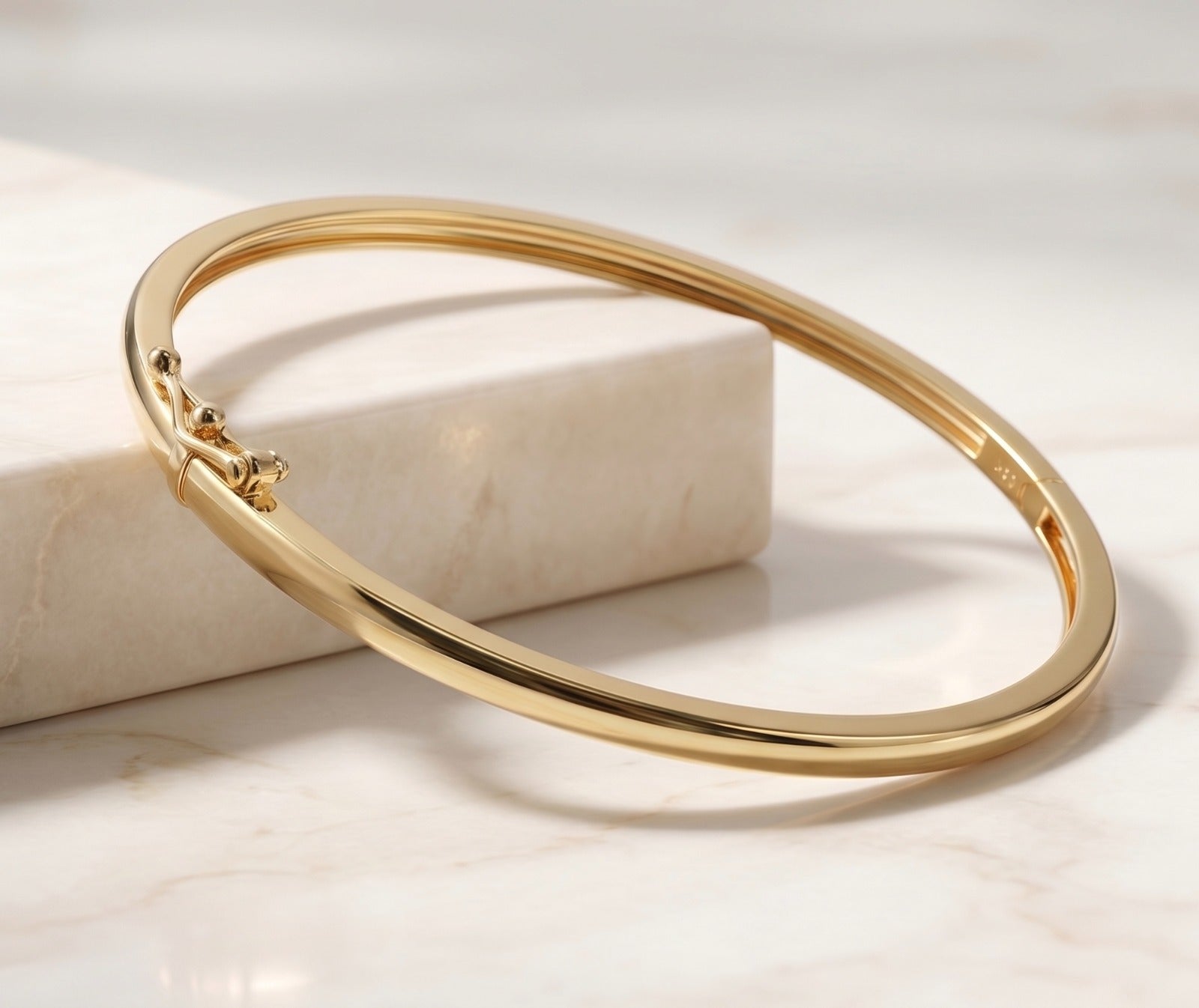 Pulsera Aro Liso Esclava – Oro Laminado 18K